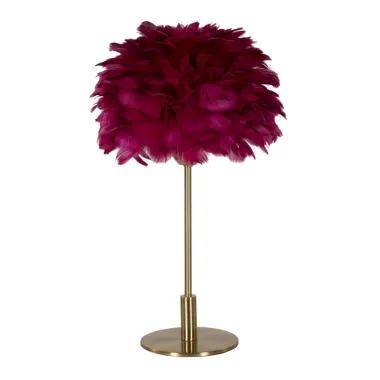 LAMPA STOŁOWA BALL FEATHER BORDEAUX 30X50 cm